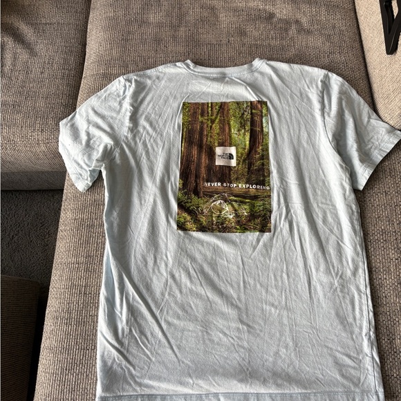 The North Face Men's Light Blue T-Shirt - Picture 2 of 5